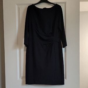 Ralph Lauren Classic Navy Long Sleeve Dress
